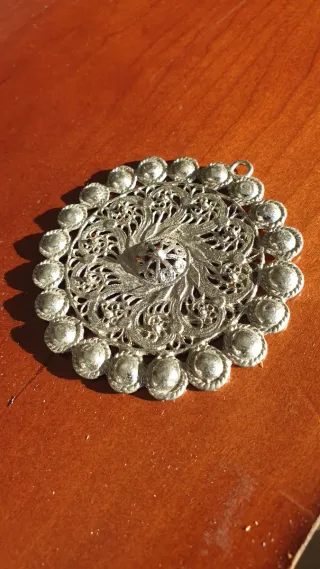 Colgante plata filigranas