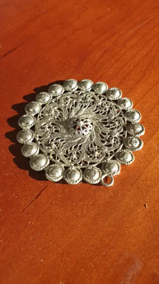Colgante plata filigranas