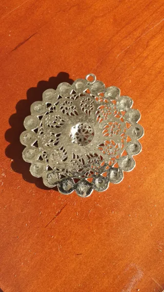 Colgante plata filigranas