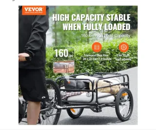 Remolque VEVOR plegable para bicicleta