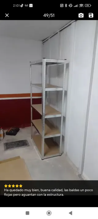 2 Estanterías galvanizadas 180*90*40 PRECINTADAS