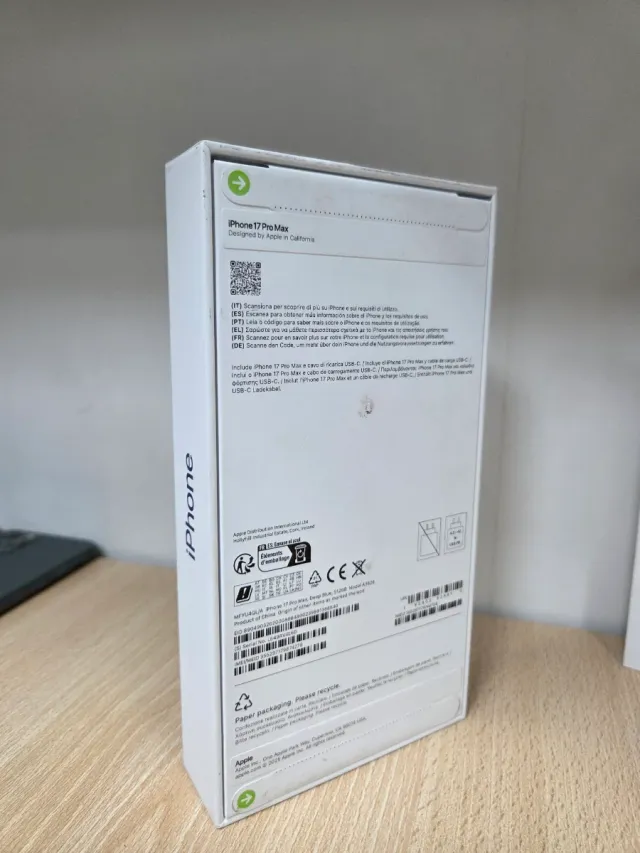 iPhone 17 Pro Max 512GB Azul Novo