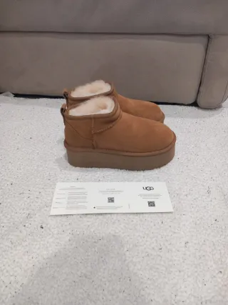 Botas UGG Classic Ultra Mini Plataforma Marrones