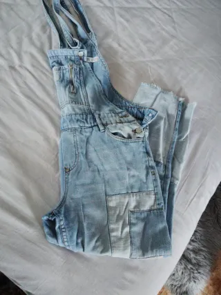 Mono vaquero mujer patchwork