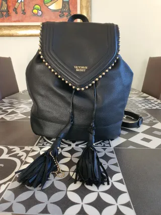 Bolso Mochila Victoria's Secret Negro