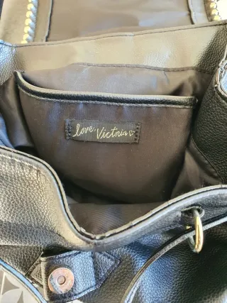 Bolso Mochila Victoria's Secret Negro