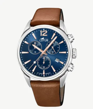 Reloj Lotus Caballero Azul y Marrón