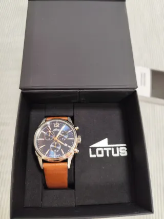 Reloj Lotus Caballero Azul y Marrón