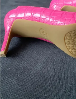 Zapatos Michael Kors Rosa Piel Vegana Tacón Medio
