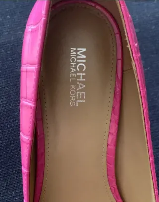 Zapatos Michael Kors Rosa Piel Vegana Tacón Medio