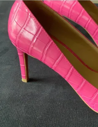 Zapatos Michael Kors Rosa Piel Vegana Tacón Medio