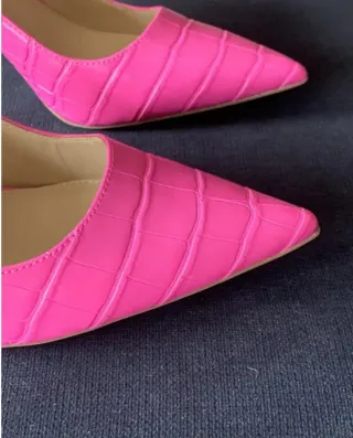 Zapatos Michael Kors Rosa Piel Vegana Tacón Medio