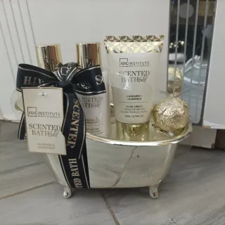 Set regalo bagno IDC INSTITUTE oro