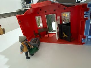 Playmobil Sheriff y Banco