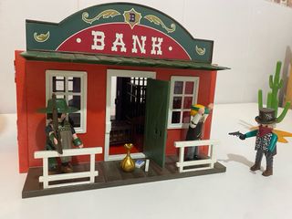 Playmobil Sheriff y Banco