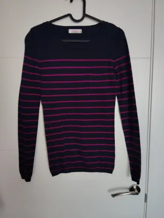 Jersey rayas azul y fucsia Clockhouse Talla XS