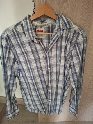 Camisa Levi's Cuadros Azul Talla m
