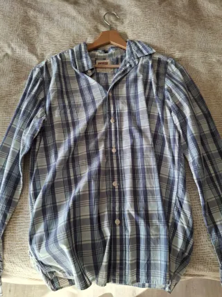 Camisa Levi's Cuadros Azul Talla m