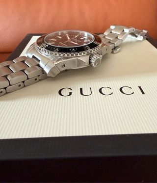 Gucci Dive 40mm Orologio Uomo Nero Argento