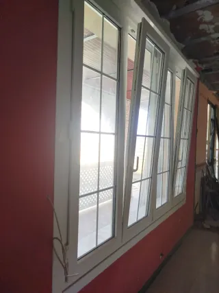 Ventanal PVC blanco 4 hojas