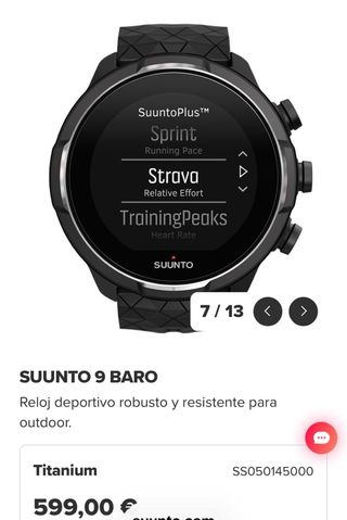 Orologio Suunto 9 Baro titanio e cristallo zaffiro