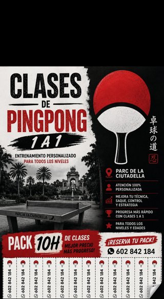 Clases de tenis de mesa diferente,tel.602842184!