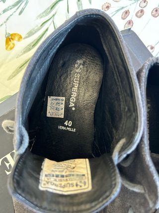 Polacchine blu scuro Superga