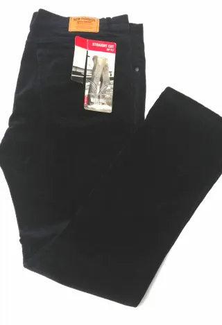 Pantaloni uomo velluto coste blu taglia 58