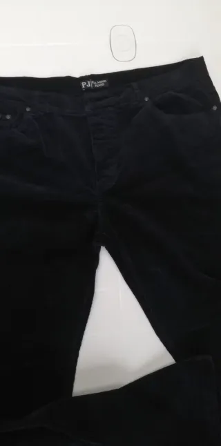 Pantaloni uomo velluto coste blu taglia 58