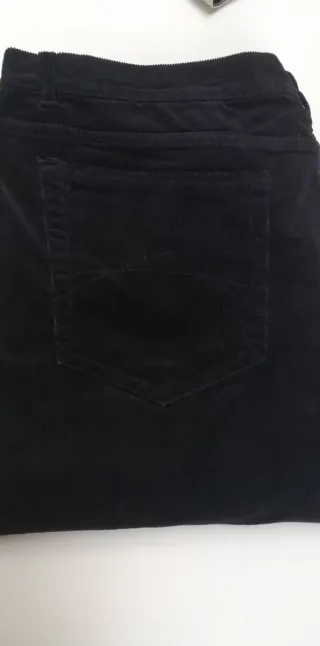 Pantaloni uomo velluto coste blu taglia 58