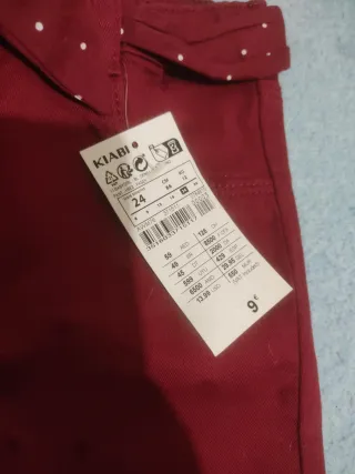 Pantalón Kiabi con lazo y lunares