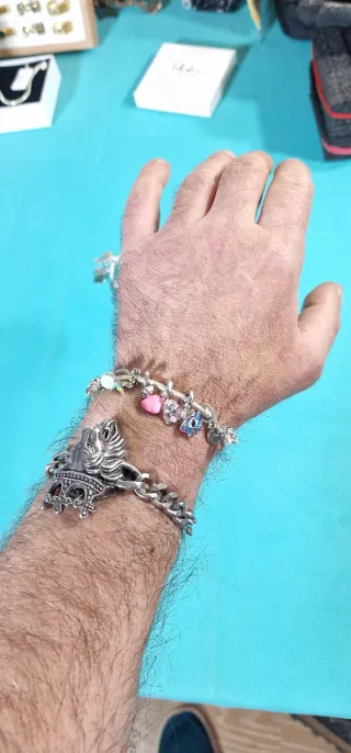 Pulsera 925, 19cm y 12 gramos 100% Plata de Ley.