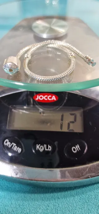 Pulsera 925, 19cm y 12 gramos 100% Plata de Ley.