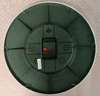 Reloj de Pared Plateado y Blanco