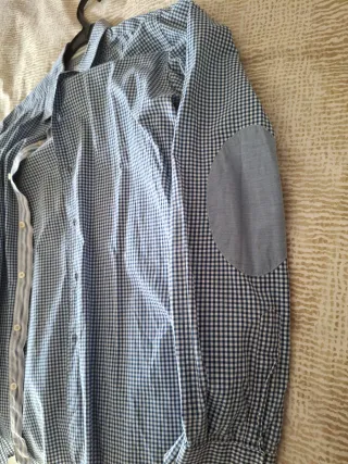 Camisa Lacoste Cuadros Azul Talla M