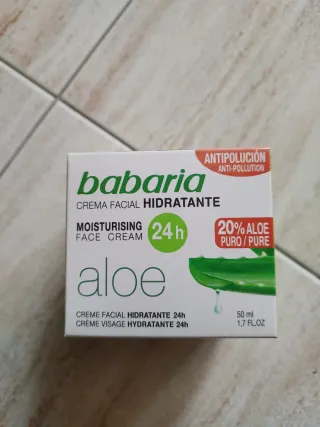 Crema Facial Hidratante Babaria Aloe 24h