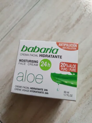 Crema Facial Hidratante Babaria Aloe 24h