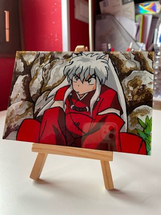 Quadretto Inuyasha dipinto a mano
