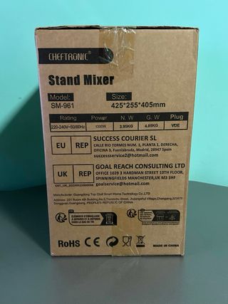 Impastatrice Cheftronic SM-961 Rosa 1300W