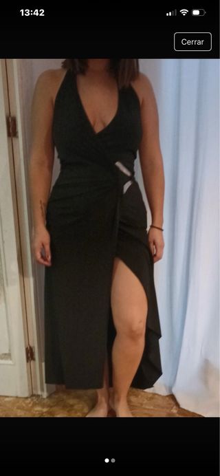 Vestido fiesta negro largo