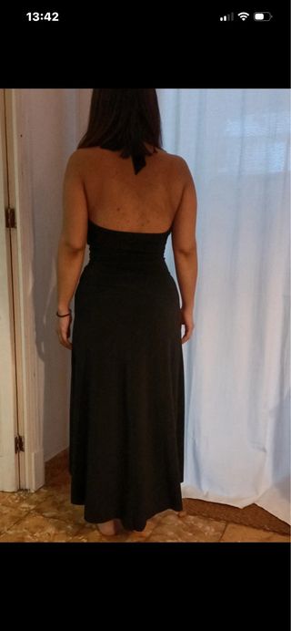 Vestido fiesta negro largo