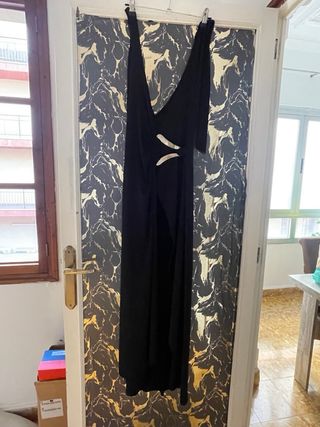 Vestido fiesta negro largo