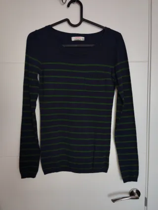 Jersey rayas azul y verde talla xs