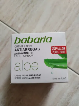 Crema Facial Antiarrugas Babaria Aloe 50ml