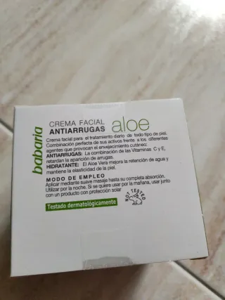 Crema Facial Antiarrugas Babaria Aloe 50ml