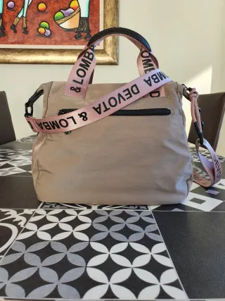 Bolso Devota & Lomba Beige y Rosa
