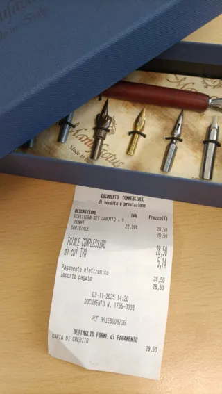 Set Penna Stilografica Manufactus Italia