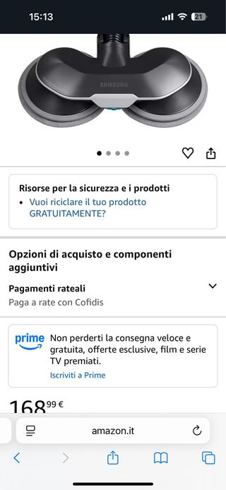 Accessorio Lava Pavimenti Samsung Jet 85