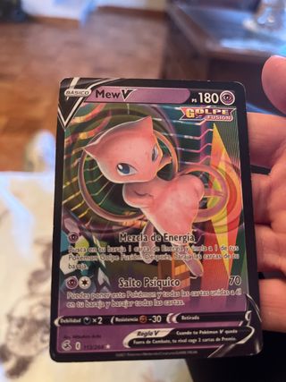 Carta Pokémon Mew V Golpe Fusión 180 PS