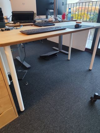 Mesa Escritorio Ikea Anfallare Bambú